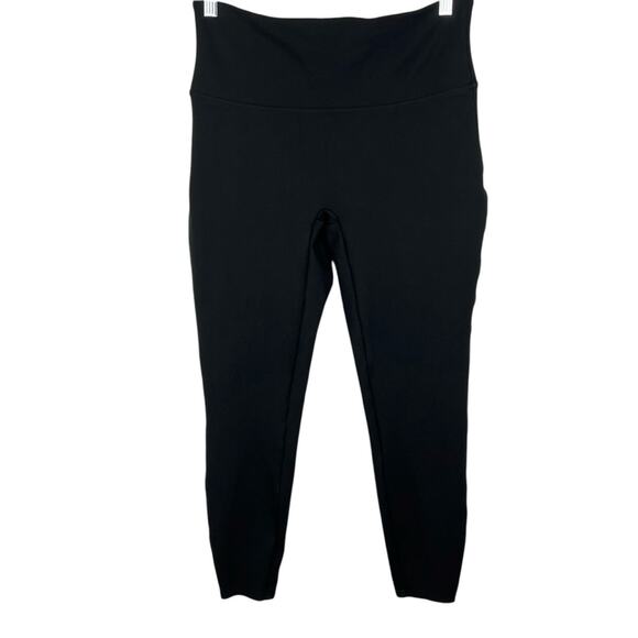 Spanx Black High-Waisted Ponte Ankle Leggings L Everyday Casual - Picture 1 of 5